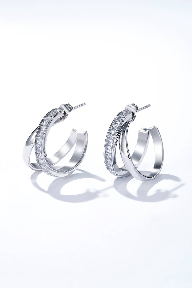 Stainless steel earrings: Gold