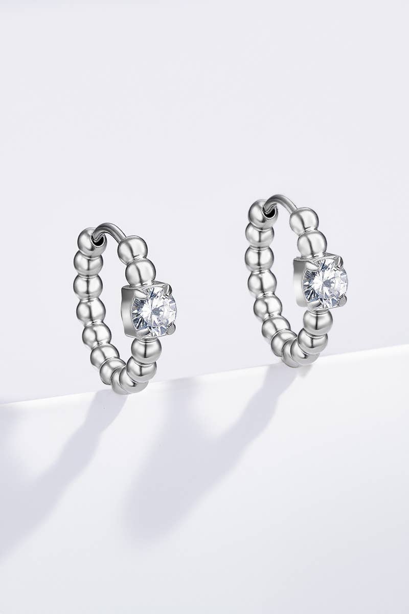 Stainless steel earrings 124AQ553: Gold / 100% Stainless steel