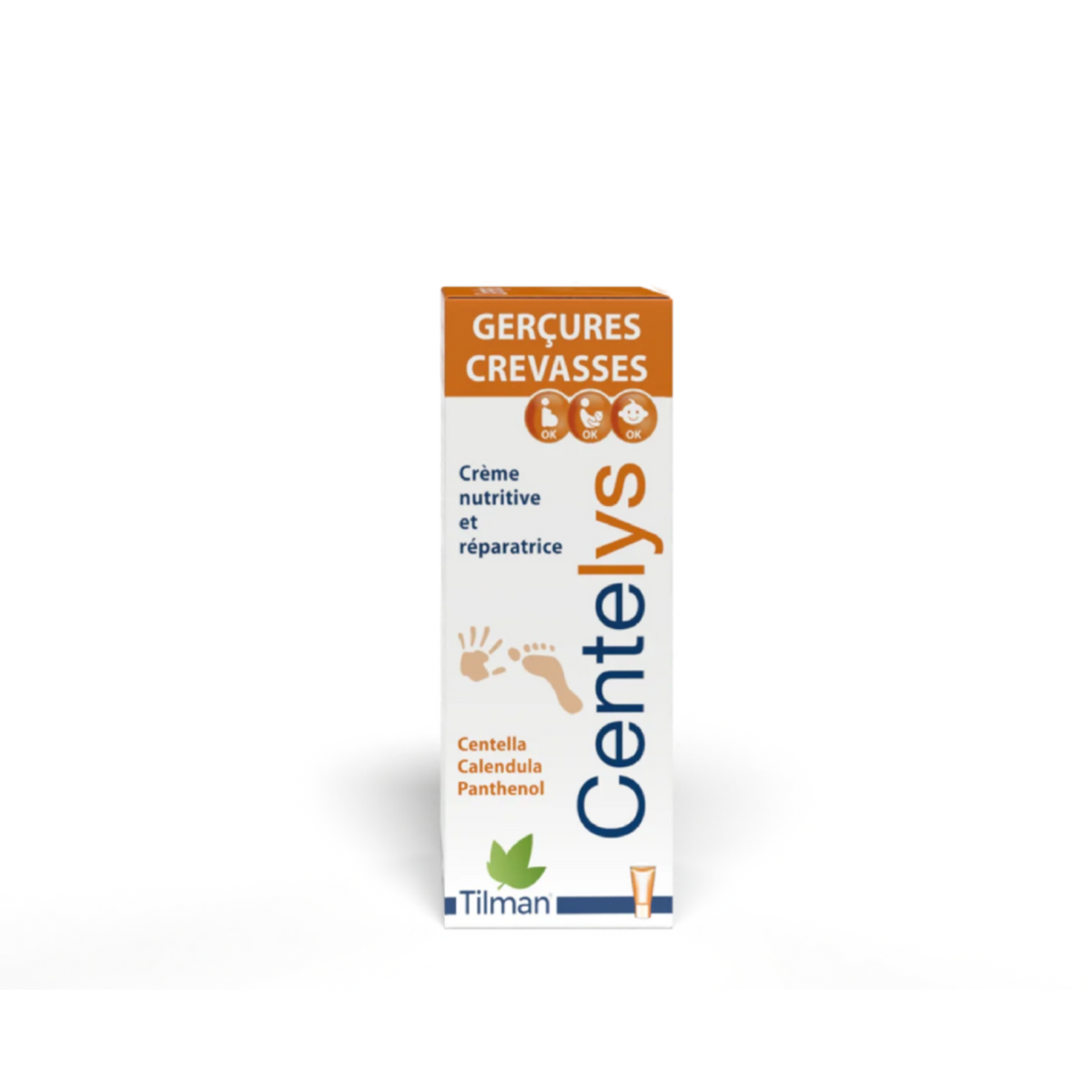 Centelys cream with centella, calendula, and essential oils for chapped skin.