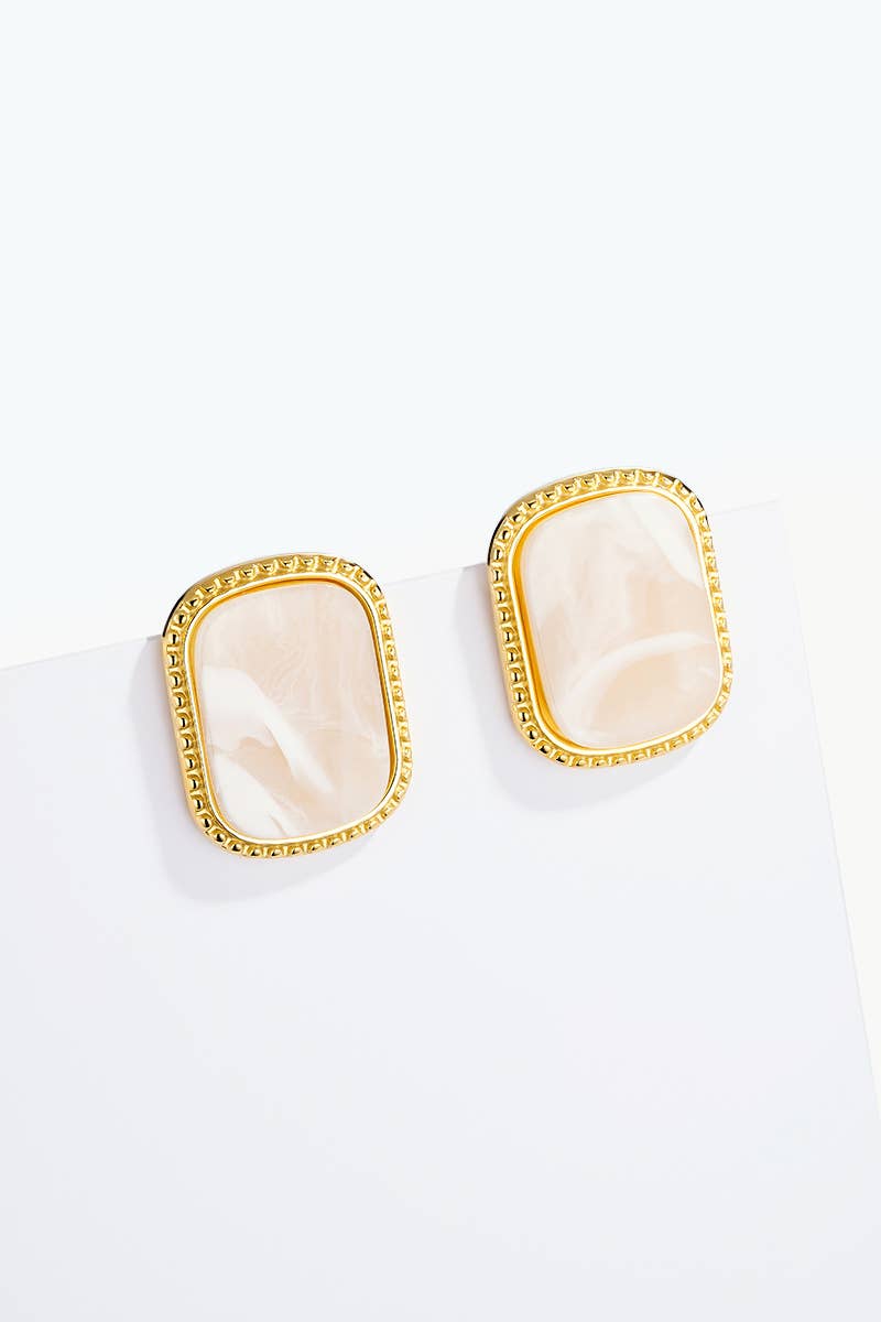 Stainless steel earrings 124AQ672: Gold / 100% Stainless steel