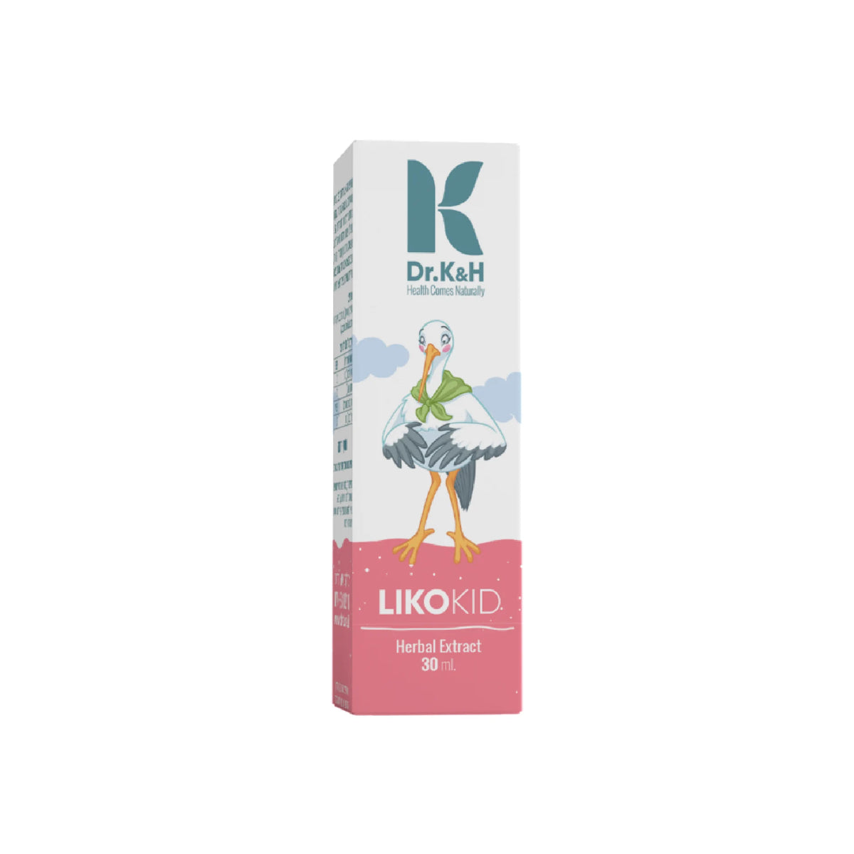 Dr. K&H LikoKid colic relief for babies, formulated with Lycopodium for digestive comfort.