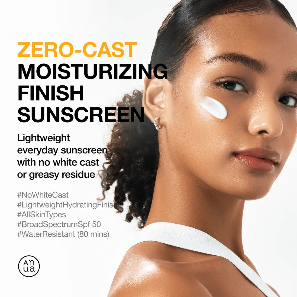 [Anua] Zero-Cast Moisturizing Finish Sunscreen, 50ml