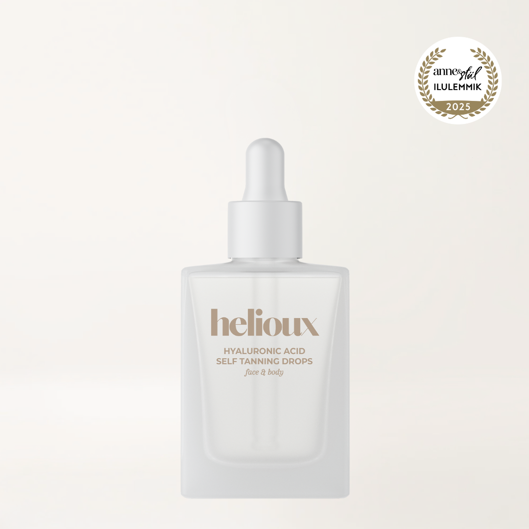 Helioux Self Tanning Drops For Face & Body with Hyaluronic Acid