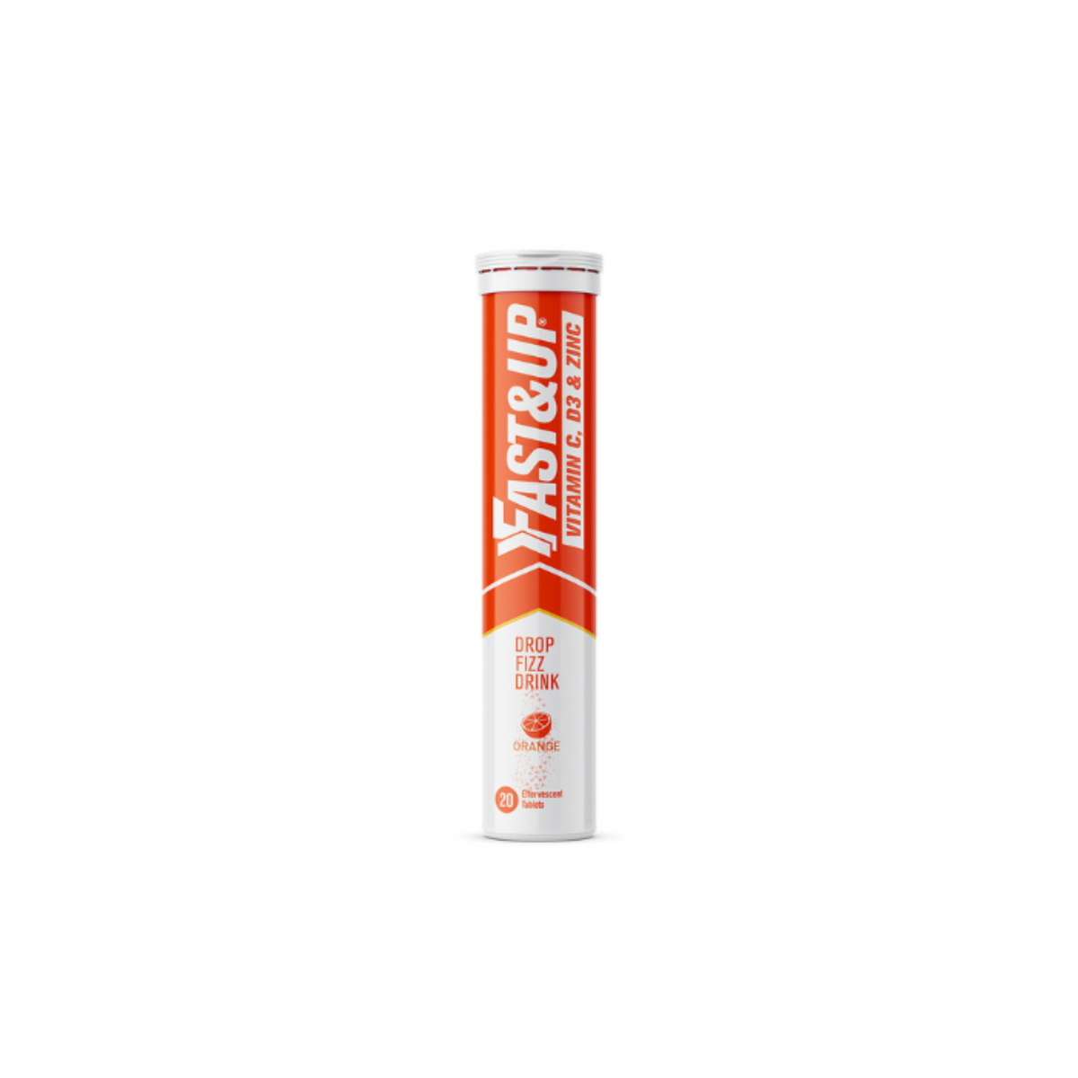 Fast&Up Vitamin C D3 and Zinc effervescent tablets 20 pack orange flavor