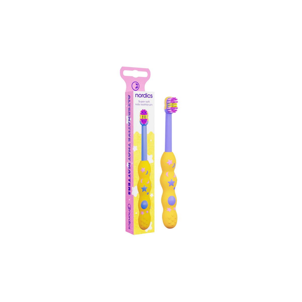 Nordics Bamboo Yellow SOFT/MEDIUM toothbrush