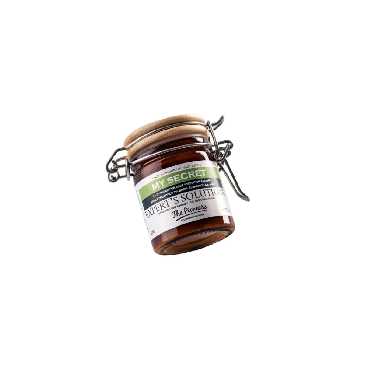 The Pionears My Secret Face Cream – A luxurious cream with avocado oil and honey for deep hydration and glowing skin.