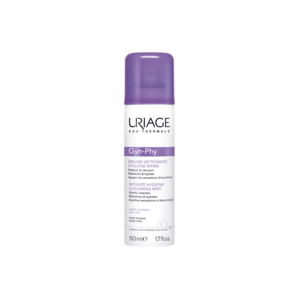 Uriage Intimate Hygiene Cleansing Mist for gentle daily care of intimate areas.